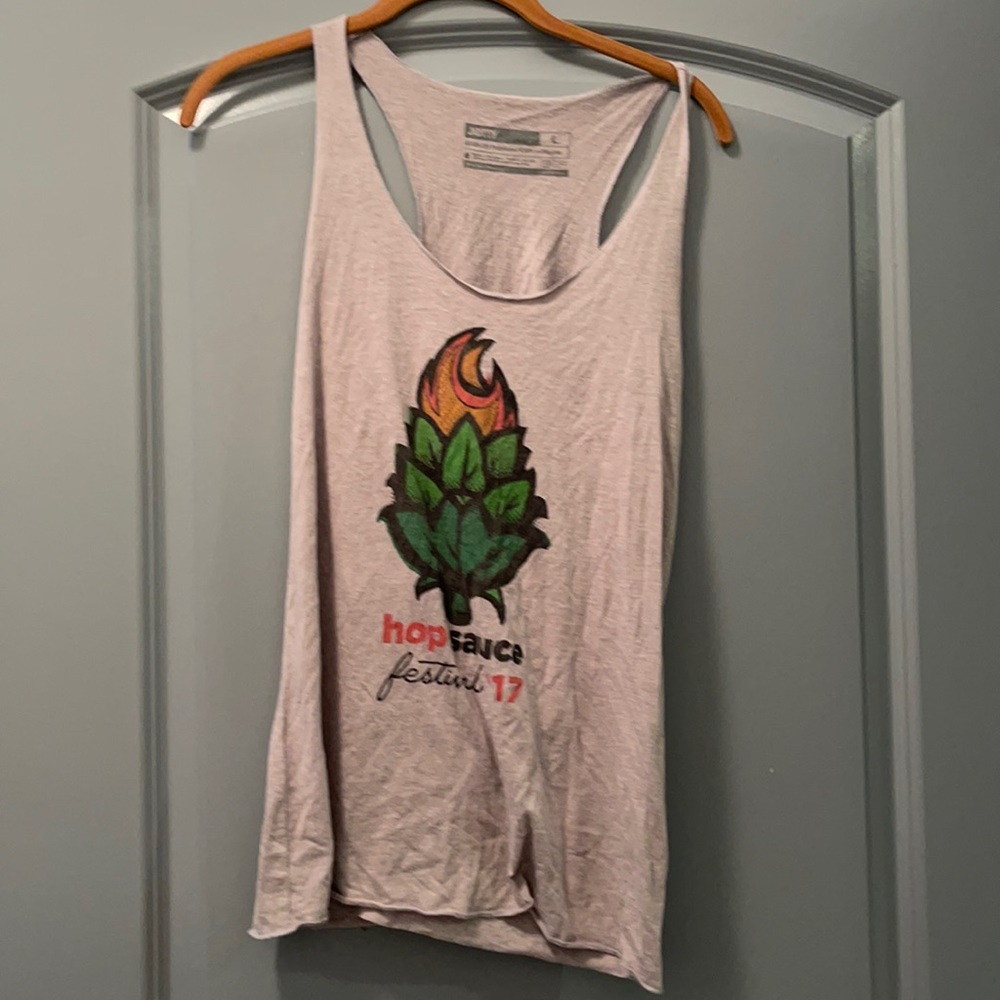 Jetty Vintage Gray large hop sauce tank top